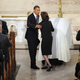 President Obama embraces Ted Kennedy's widow Victoria Kennedy